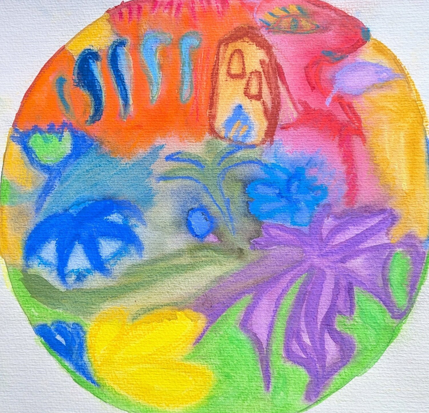 The Flow of Images Ellen Frischbutter Original painting for sale