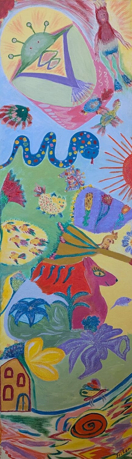 The Dream Map Ellen Frischbutter Original painting for sale