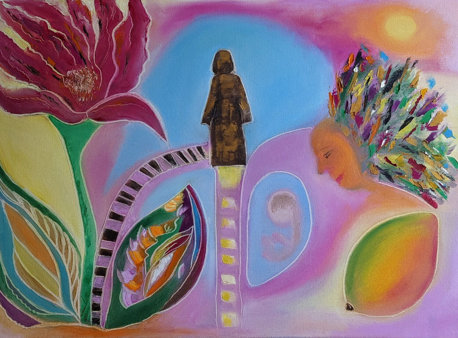 Weg zum Licht Ellen Frischbutter Original painting for sale