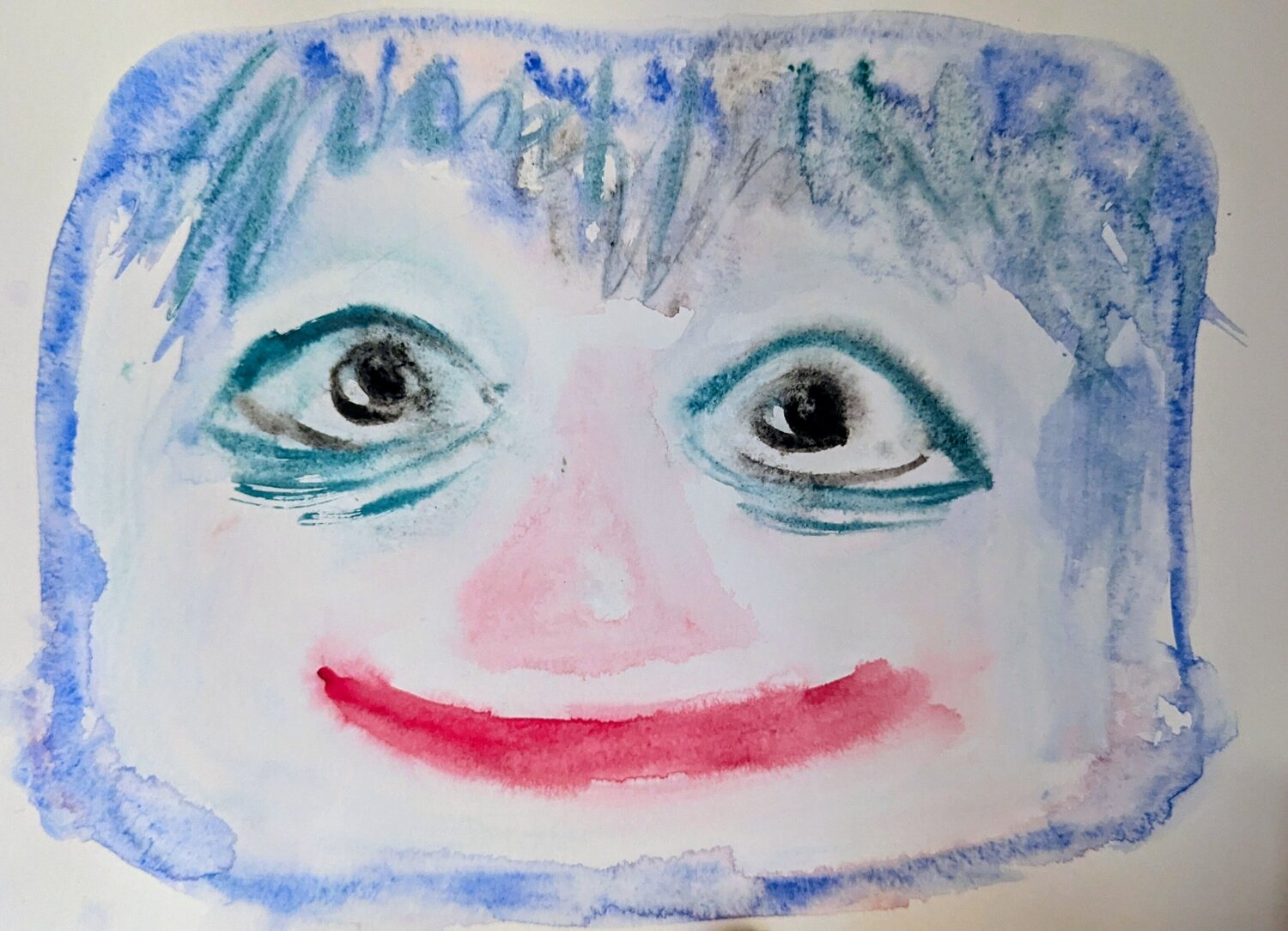 Das erste Lächeln Ellen Frischbutter Original painting for sale