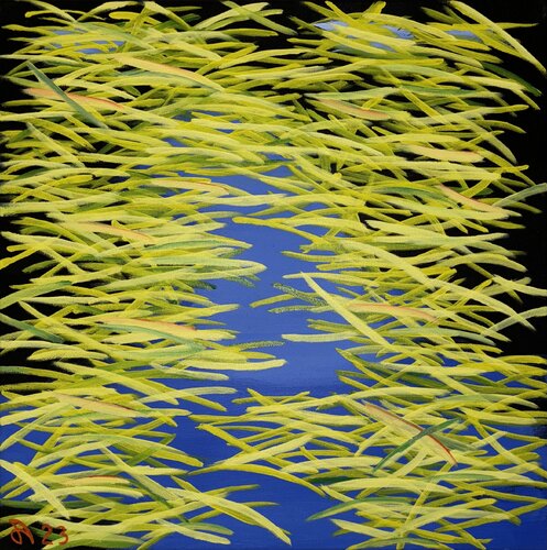 The pool by Alain CHURLAUD, Painting for Sale on Select