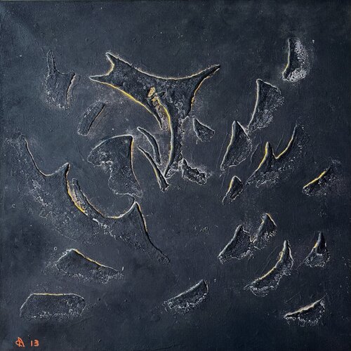 Sunshine above the gray sky by Alain CHURLAUD, Painting for Sale on Select