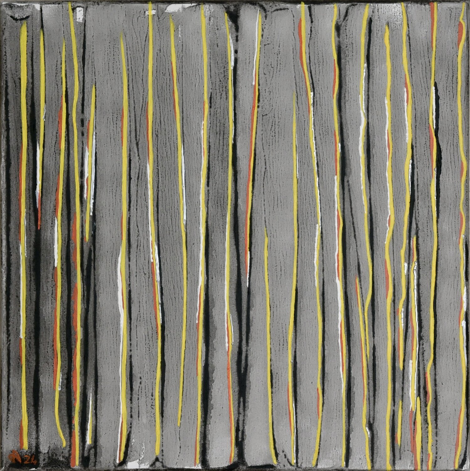 Composition Alain CHURLAUD Original painting for sale