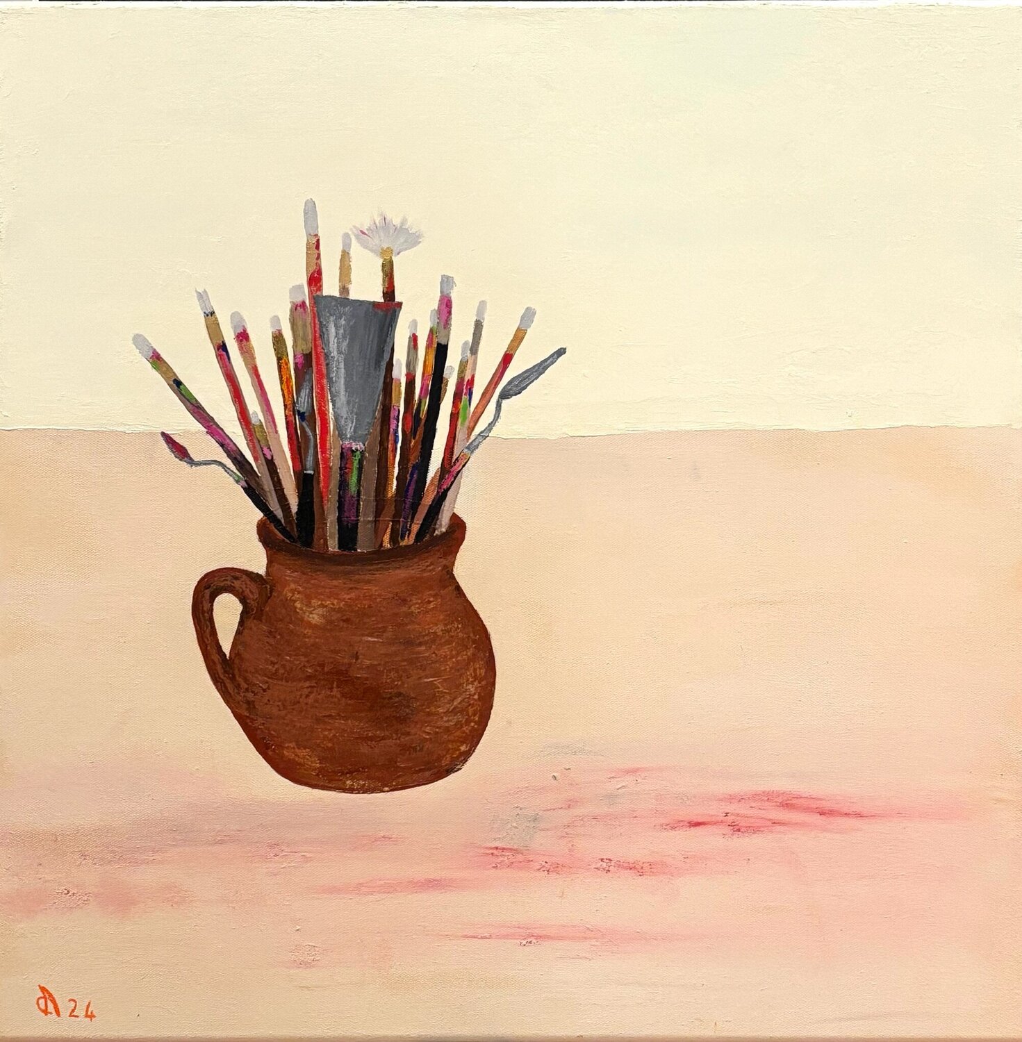 L'atelier Alain CHURLAUD Original painting for sale