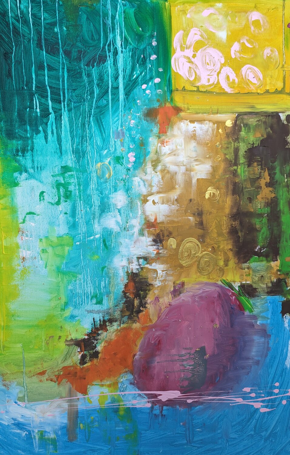 Waterfall of my dreams Maryia Walker Maryia Walker Original painting for sale
