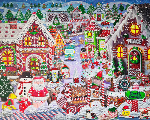 Christmas Sugary Cookies by Julie Pace Hoff, Painting for Sale on Select