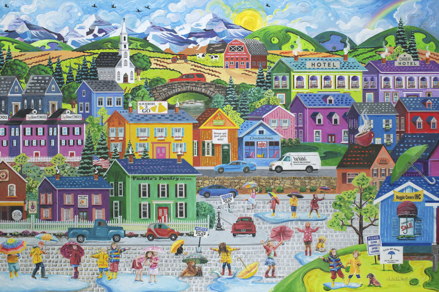 Another Rainy Day Julie Pace Hoff Original painting for sale