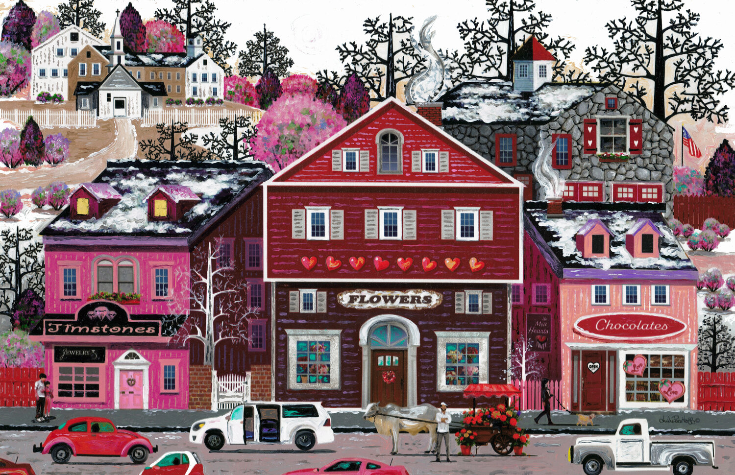 Melting Your Heart On Valentine's Day Julie Pace Hoff Original painting for sale