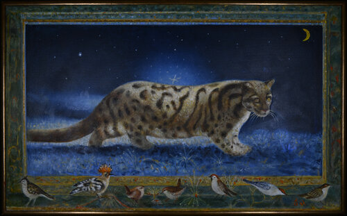 Wilde Cat by Besik Arbolishvili, Painting for Sale on Select