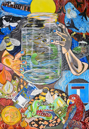 Expansive Inflation by Karina Schiefer, Painting for Sale on Select