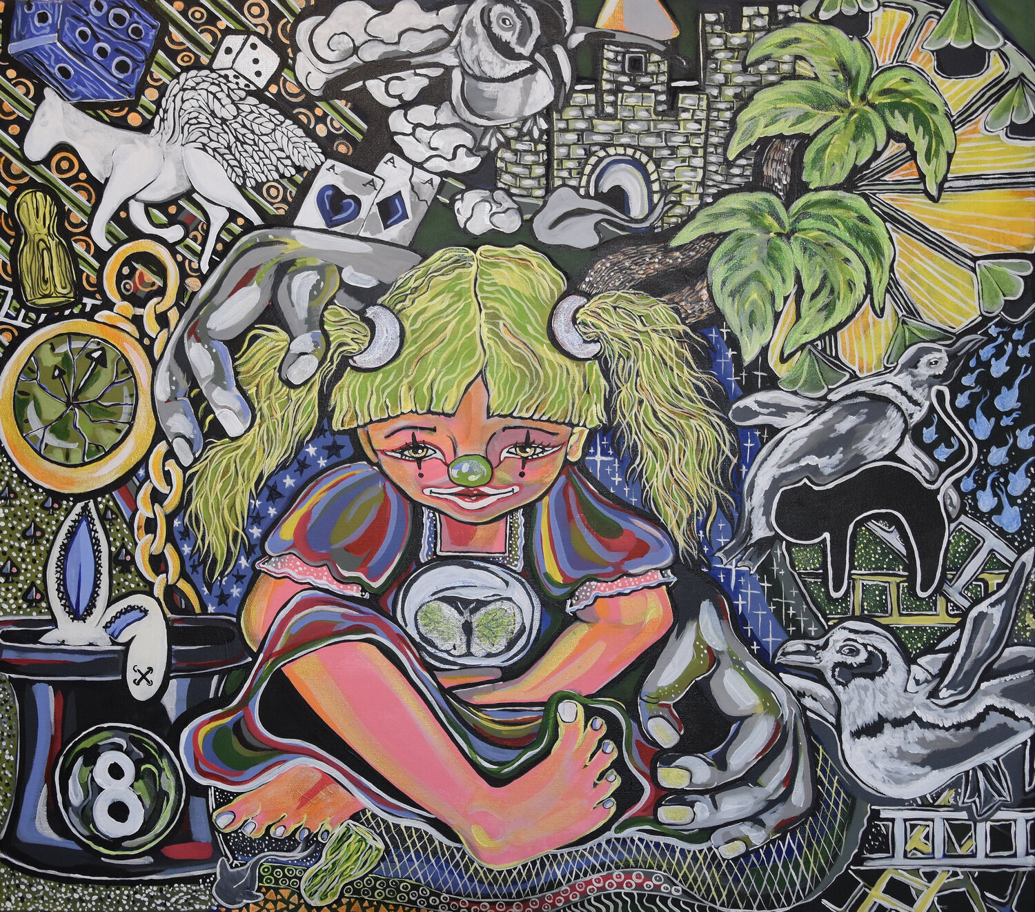 Die Illusion Karina Schiefer Original painting for sale
