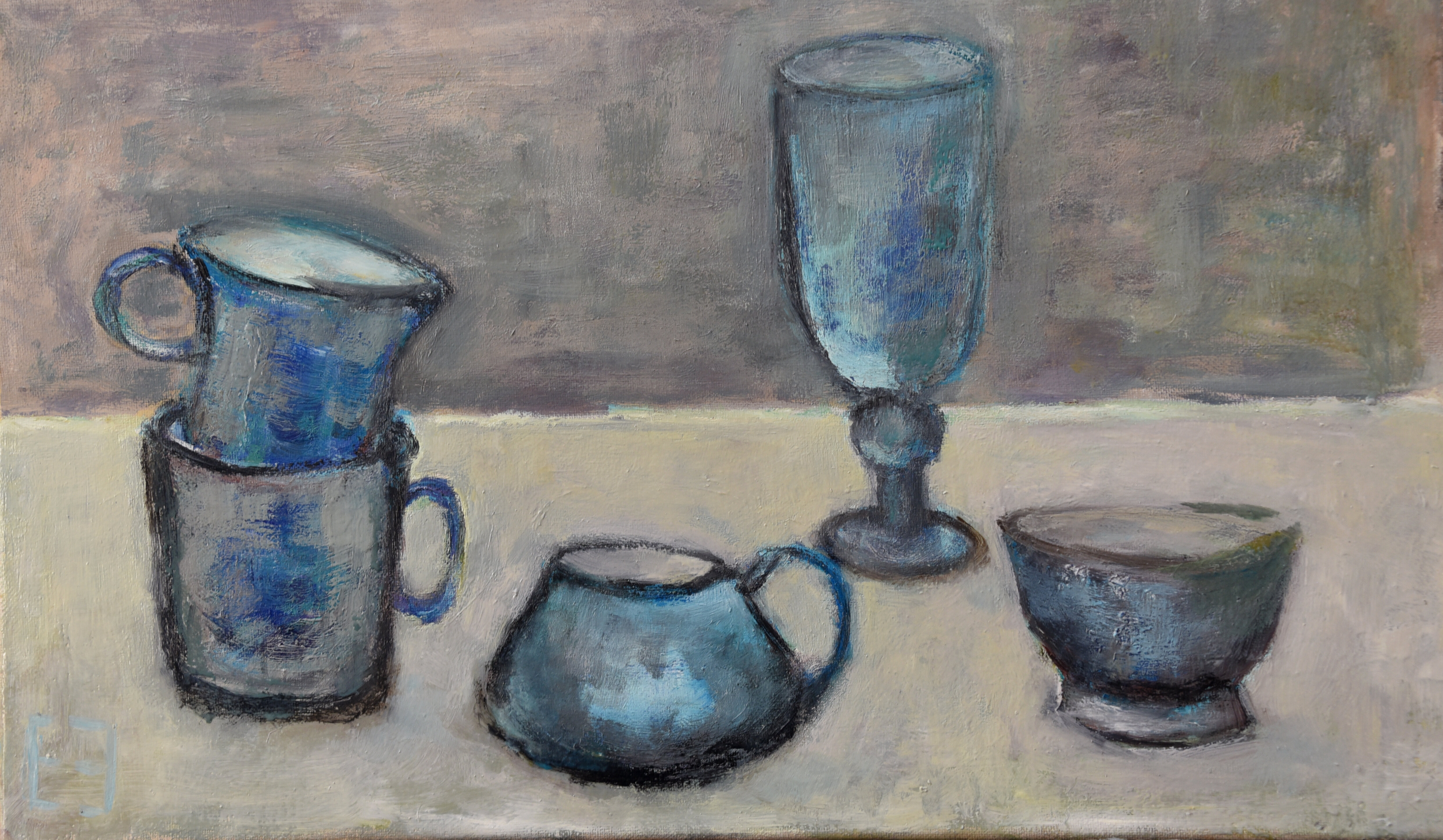 Blue cups