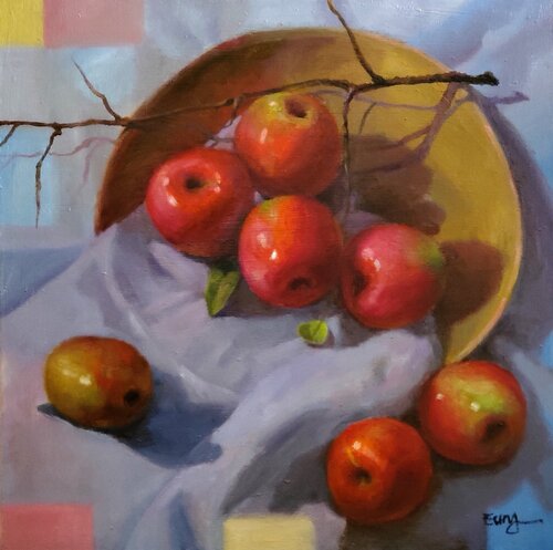 apple rest by Eunyoung Yun, Painting for Sale on Select