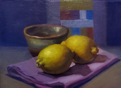 lemon still life by Eunyoung Yun, Painting for Sale on Select