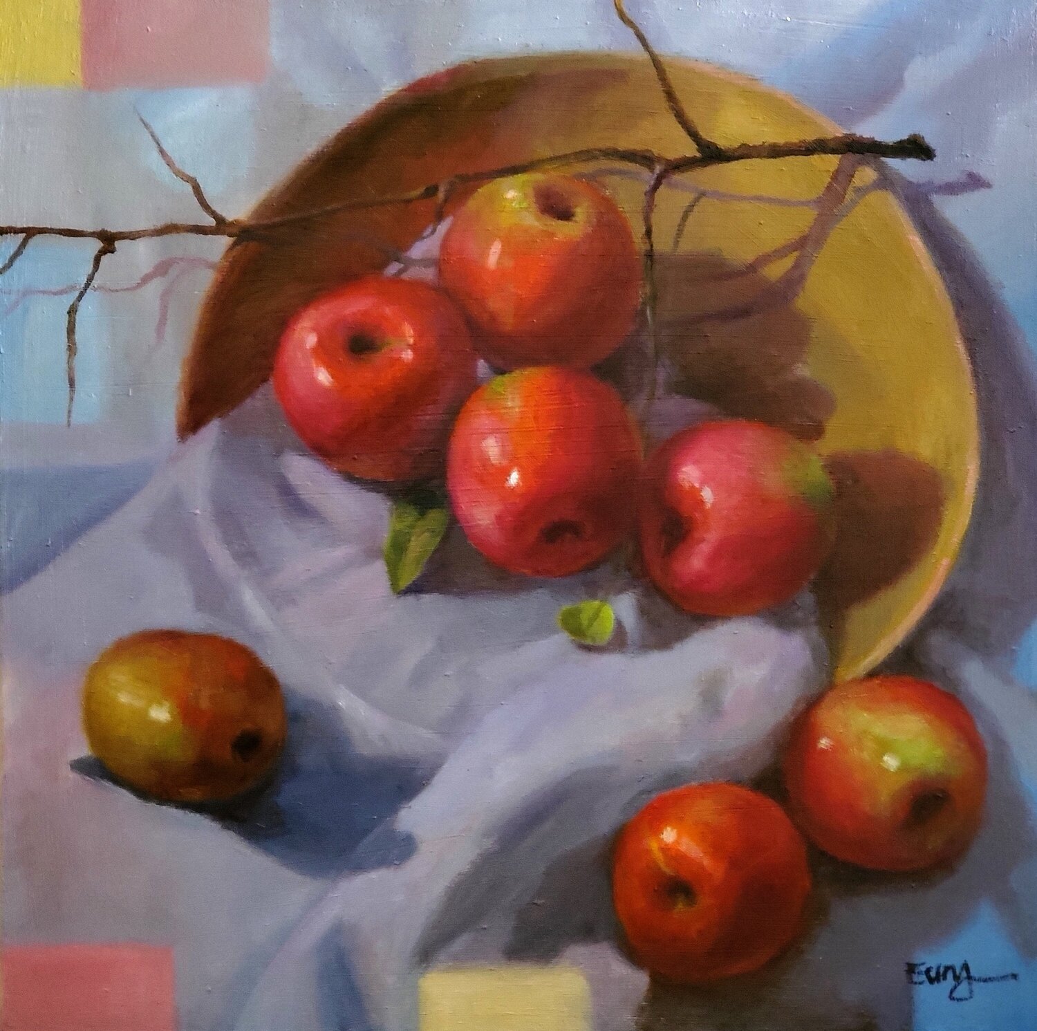 apple rest Eunyoung Yun Original painting for sale
