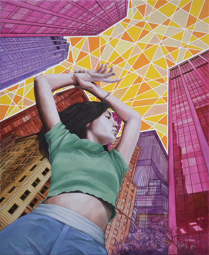 Dance Baby, Dance! by Michel Devanakis, Painting for Sale on Select