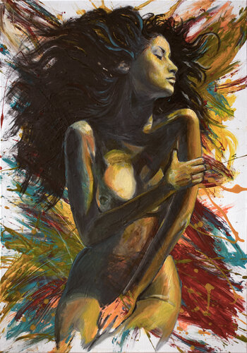 Wild Blossom by Michel Devanakis, Painting for Sale on Select
