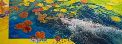 The Lake Of Dreams by Michel Devanakis, Painting for Sale on Select