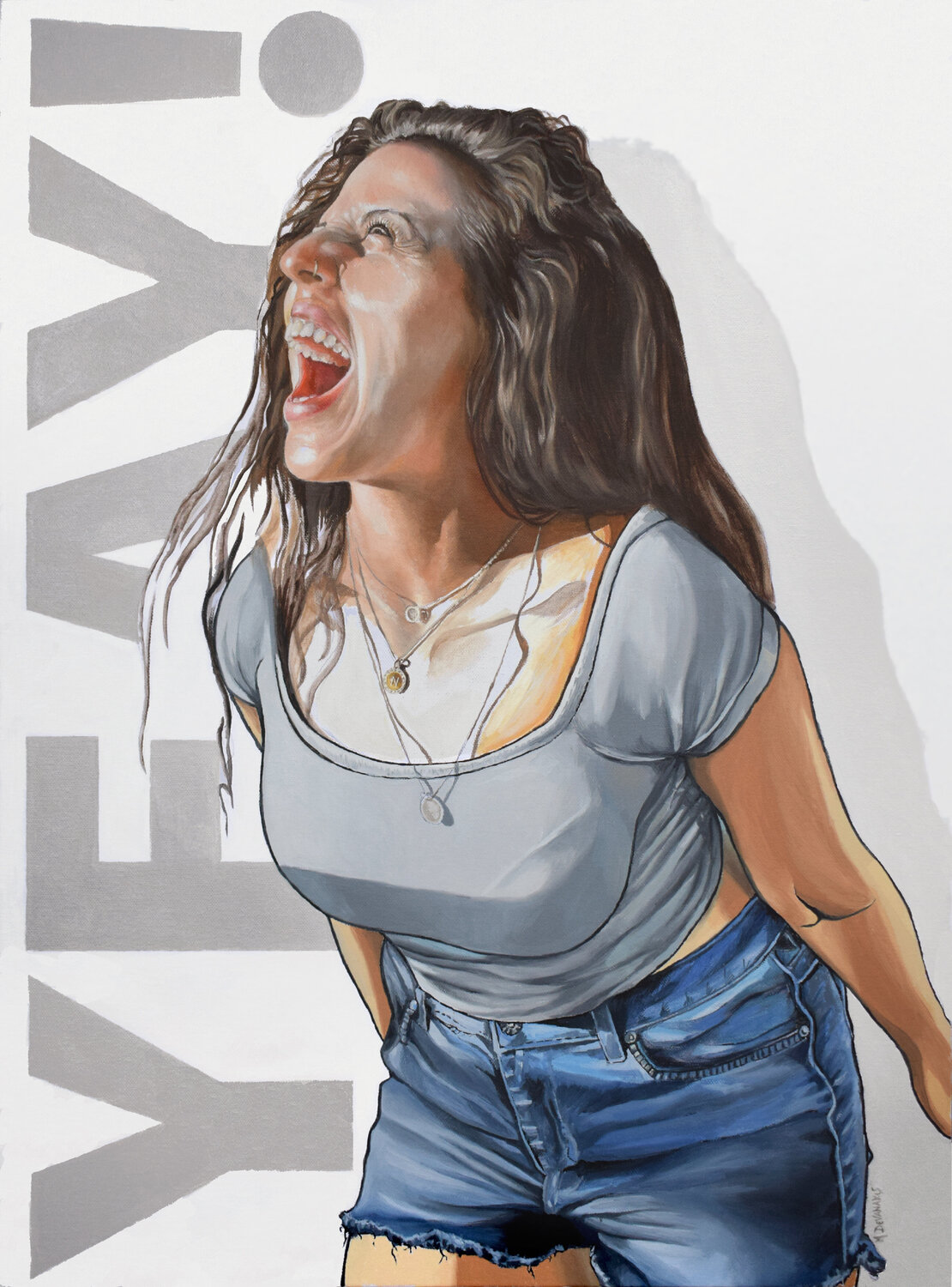 YEAY! Michel Devanakis Original painting for sale