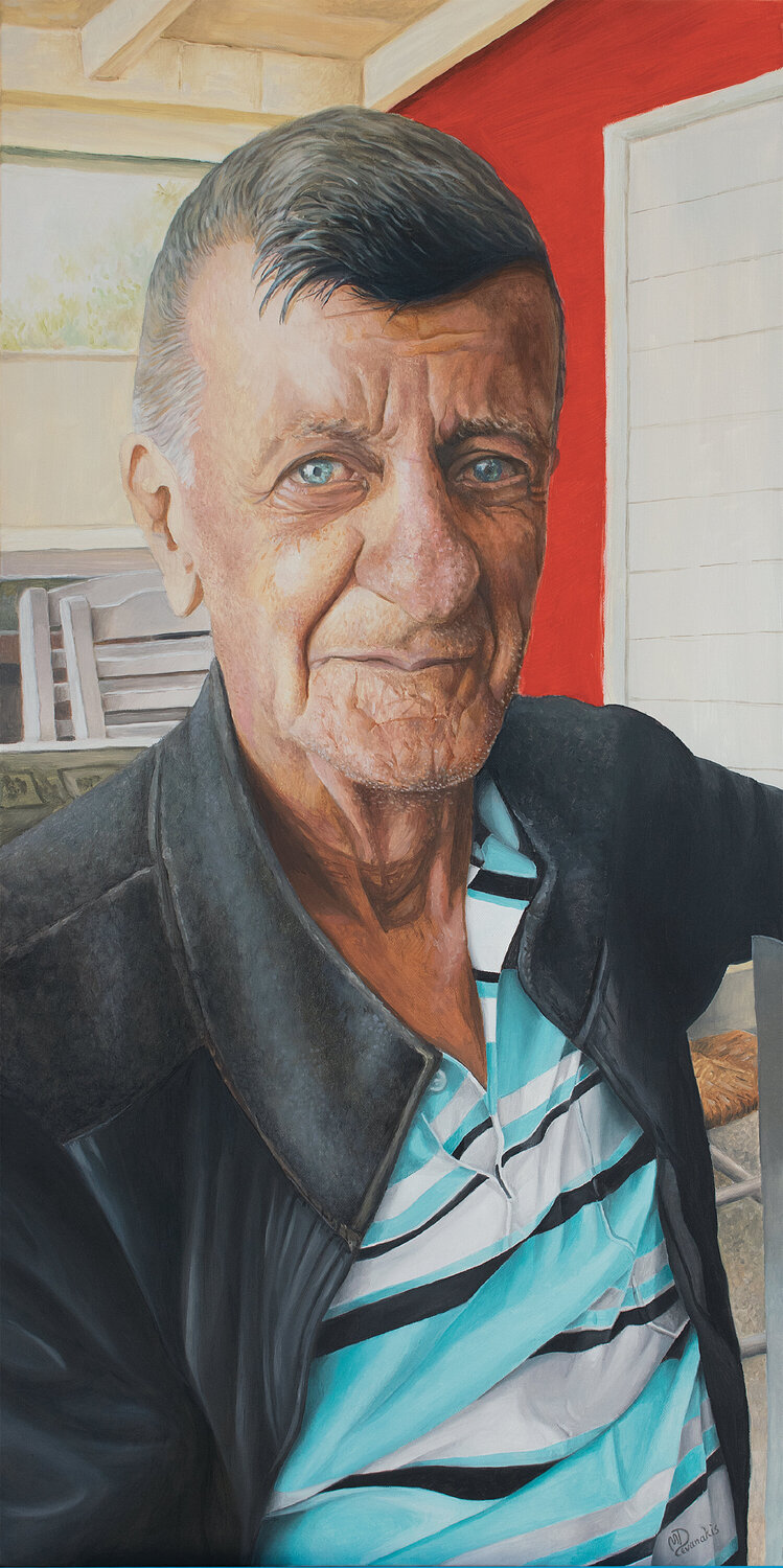 At the Coffee Shop Michel Devanakis Original painting for sale
