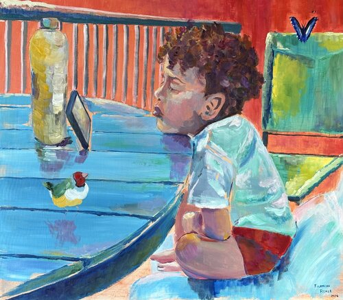 ALI INVISIBILI by Filomena Reale, Painting for Sale on Select