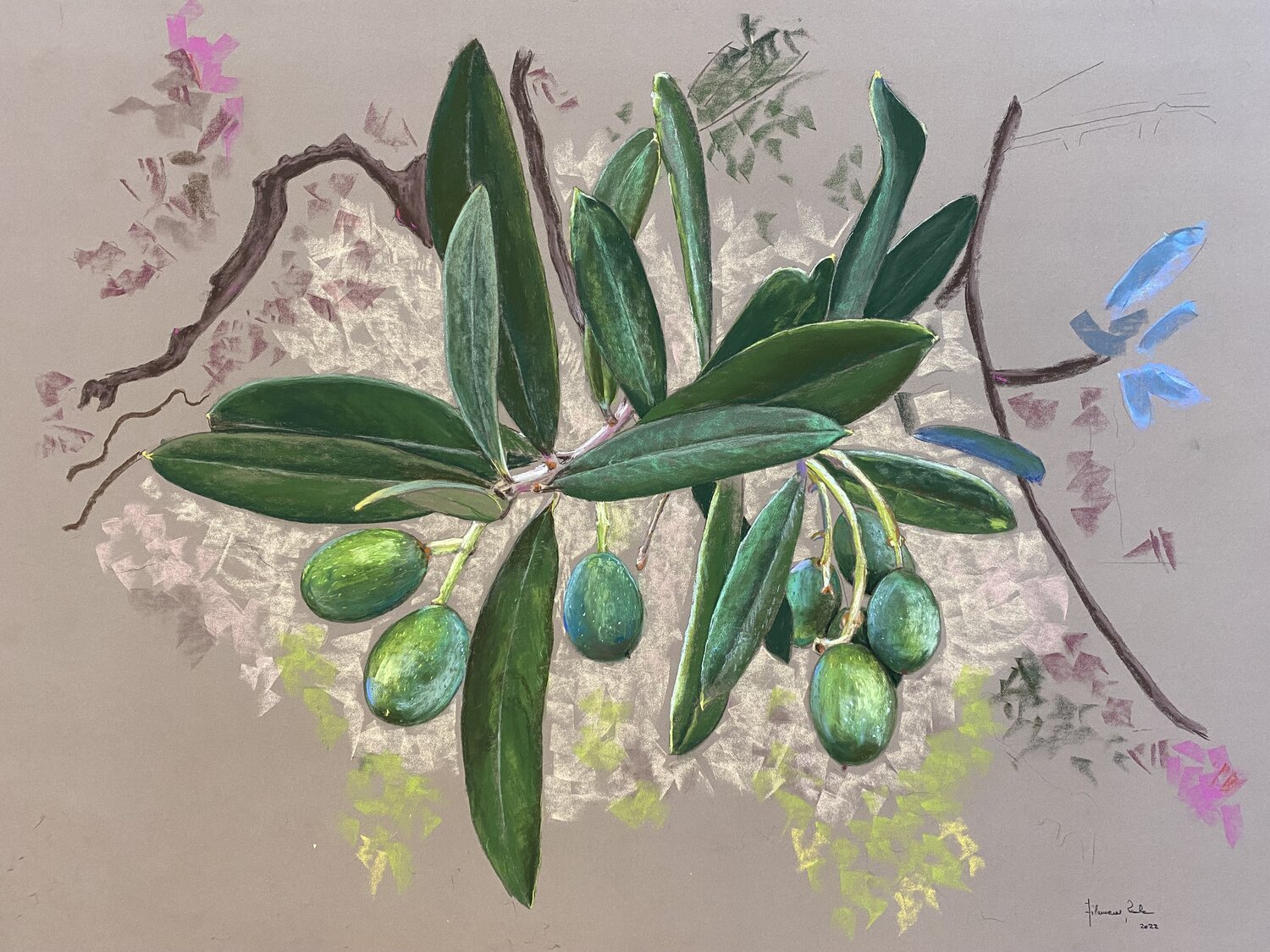 LA PRIMAVERA DELL'ULIVO Filomena Reale Original painting for sale