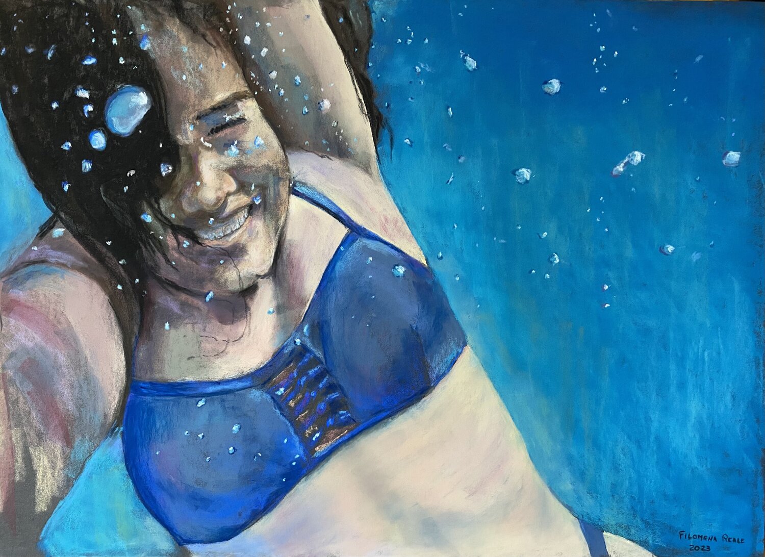 UN TUFFO... Filomena Reale Original painting for sale