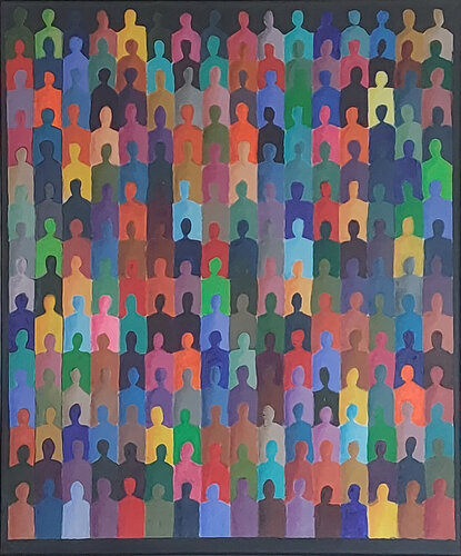 Diversity #3 by Mieke Van Cauter, Painting for Sale on Select