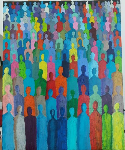 Diversiteit #11 by Mieke Van Cauter, Painting for Sale on Select
