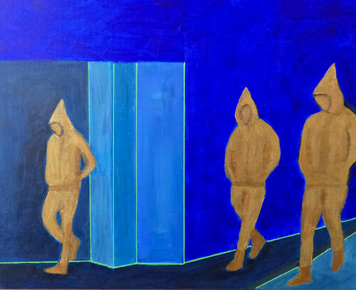 A walk, a talk and thoughts by Mieke Van Cauter, Painting for Sale on Select