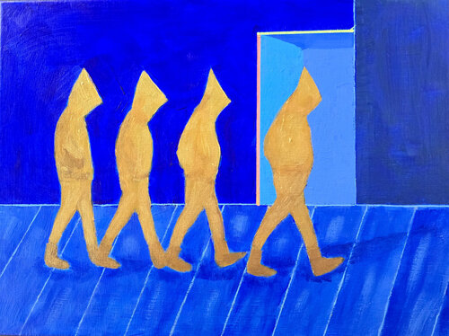In their own rhythm by Mieke Van Cauter, Painting for Sale on Select