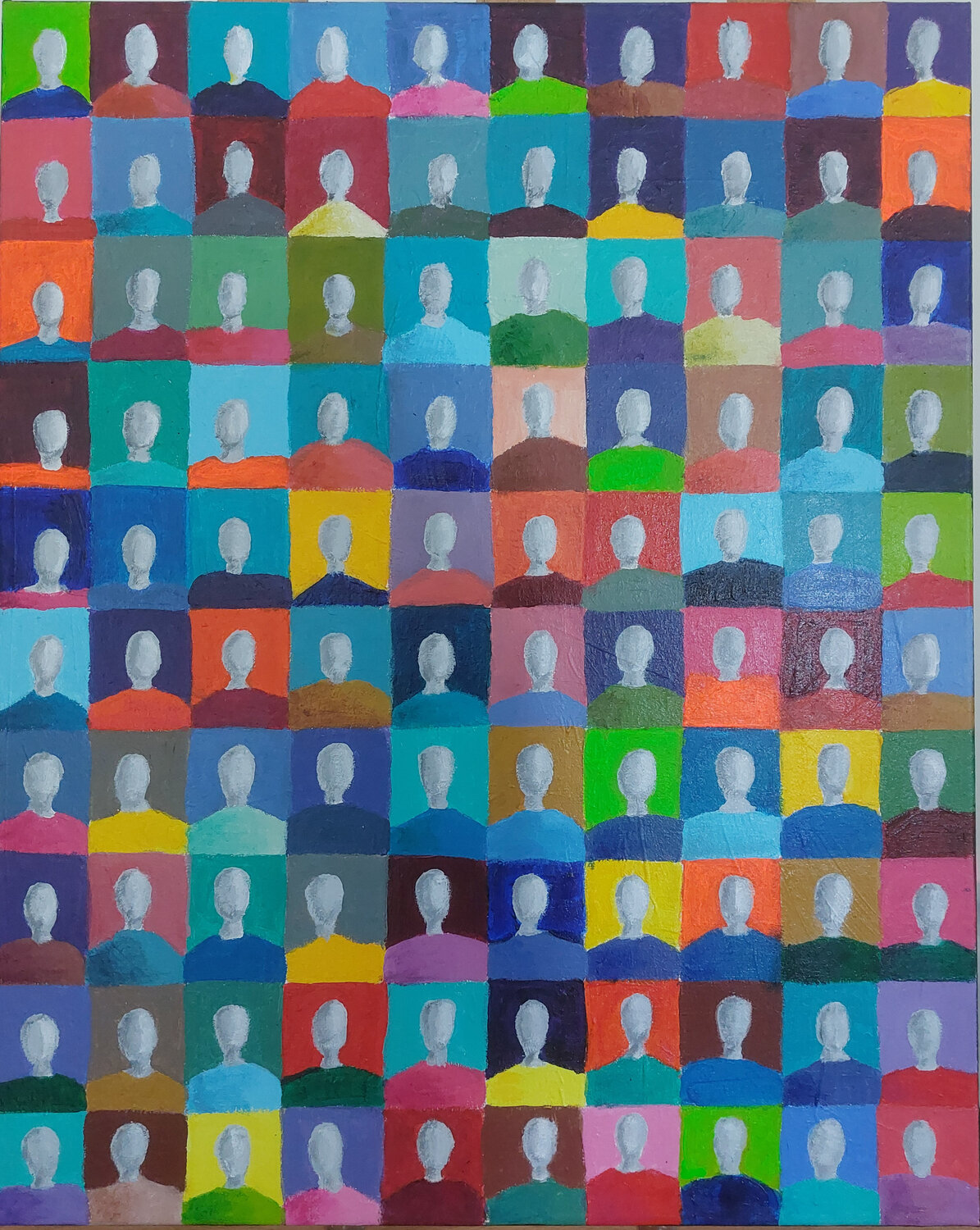 Diversity #7 Mieke Van Cauter Original painting for sale