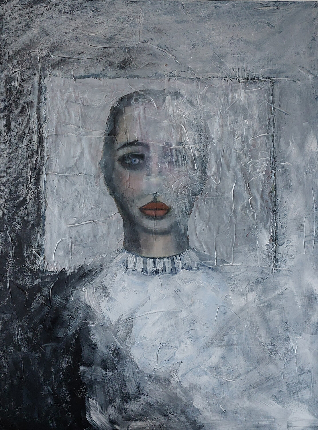 Clouds in my head Mieke Van Cauter Original painting for sale