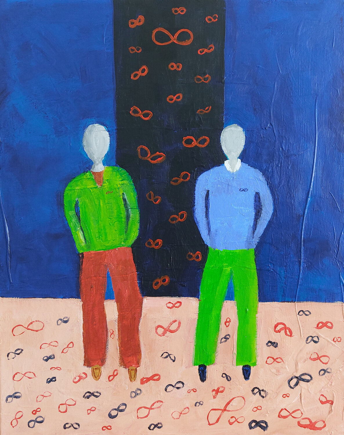 Infinitely Connected Mieke Van Cauter Original painting for sale