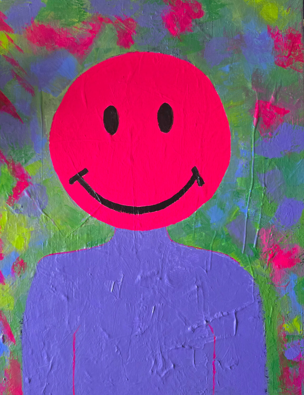 Soft Rebellion — Smile, You’re in Trouble Mieke Van Cauter Original painting for sale
