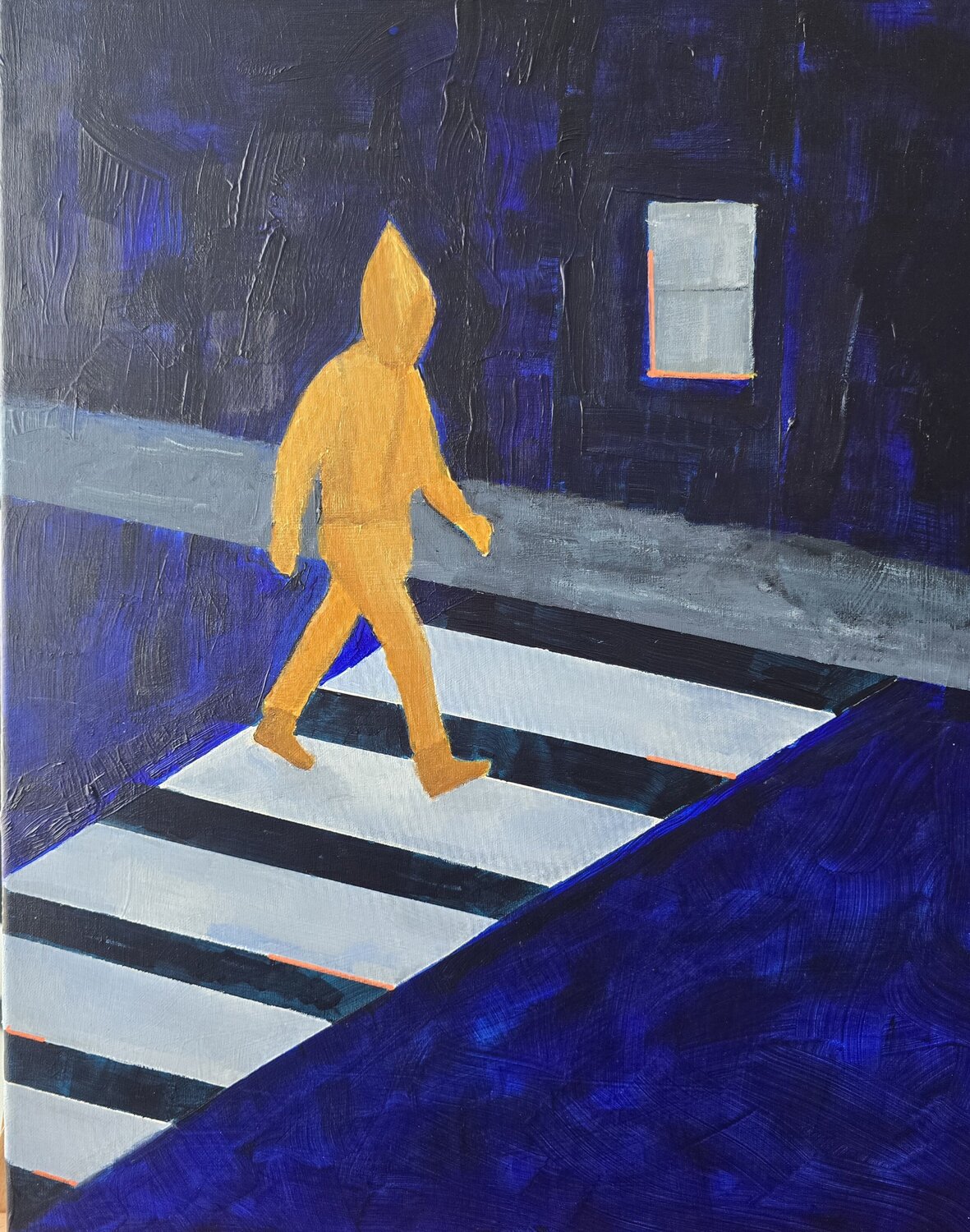 Crossing the lines Mieke Van Cauter Original painting for sale