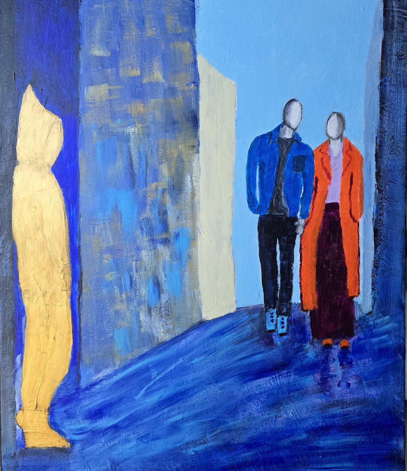 The Golden Witness Mieke Van Cauter Original painting for sale