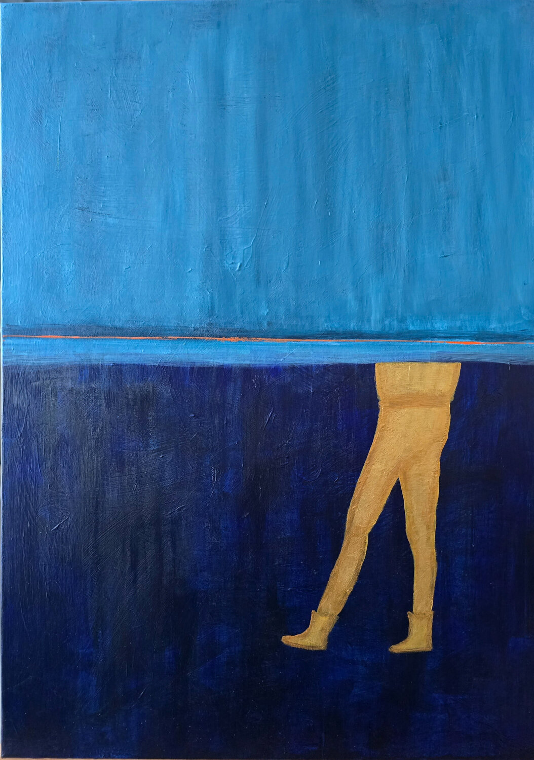 "Crossing" Mieke Van Cauter Original painting for sale