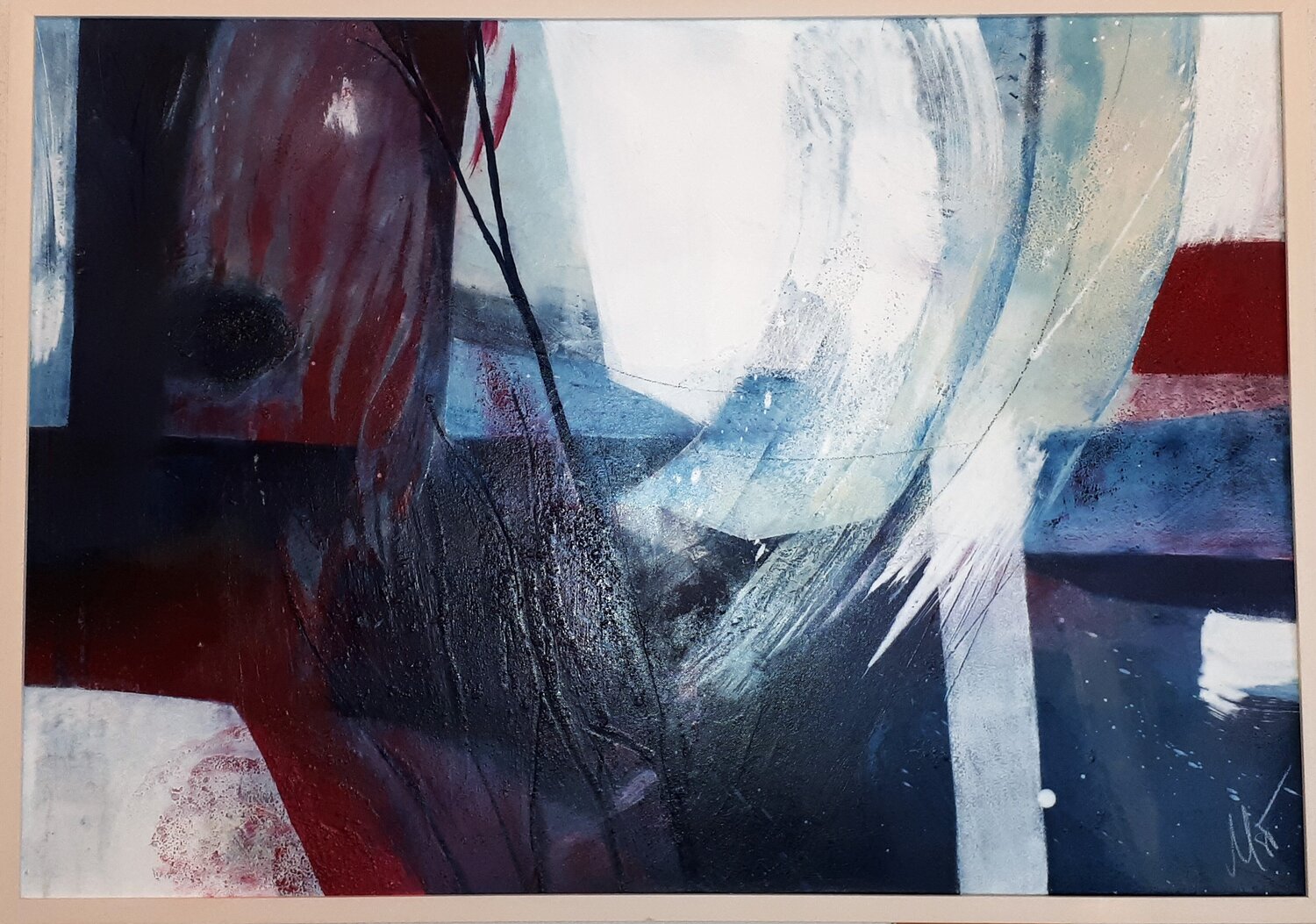 "fire and ice" Monika Stoffel Original painting for sale