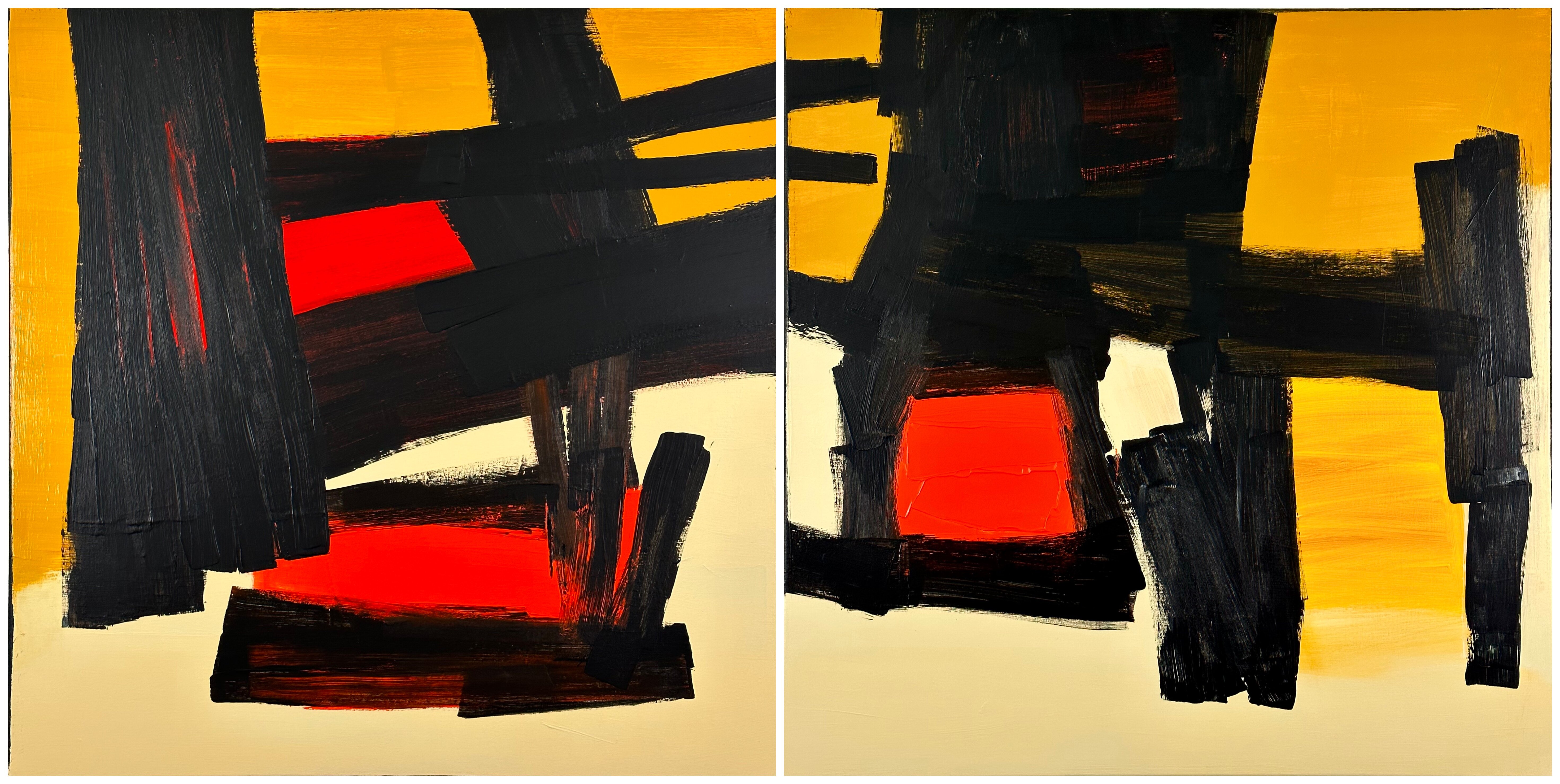 Warm and Cool (Diptych)