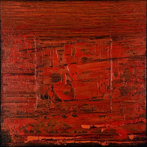 Red Hot Lava Field no. 2127 by Klara Gunnlaugsdottir, Painting for Sale on Select