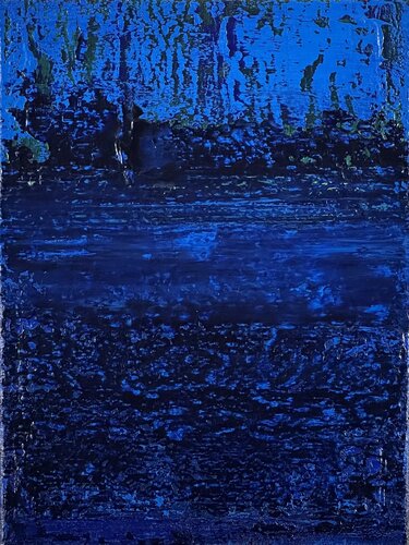 Bluegreen | Abstract No.2012 by Klara Gunnlaugsdottir, Painting for Sale on Select