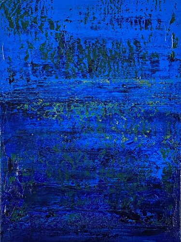Bluegreen | Abstract No.2010 by Klara Gunnlaugsdottir, Painting for Sale on Select