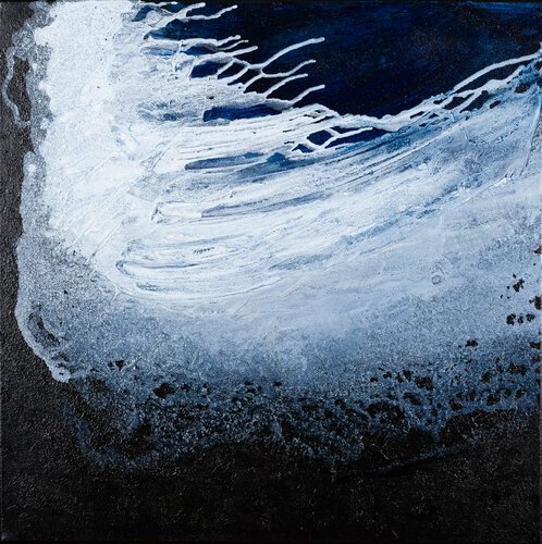 Black Sand Beach by Klara Gunnlaugsdottir, Painting for Sale on Select