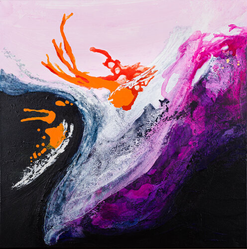 Music in the Air | Abstract No. 1901 by Klara Gunnlaugsdottir, Painting for Sale on Select
