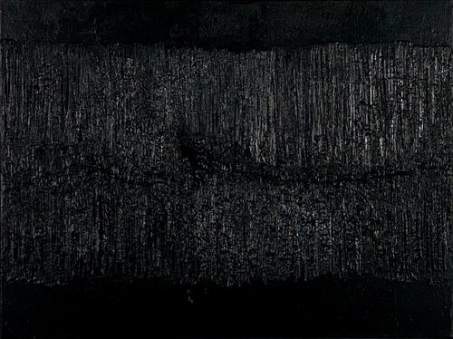 Black Lava  no. 2172 by Klara Gunnlaugsdottir, Painting for Sale on Select