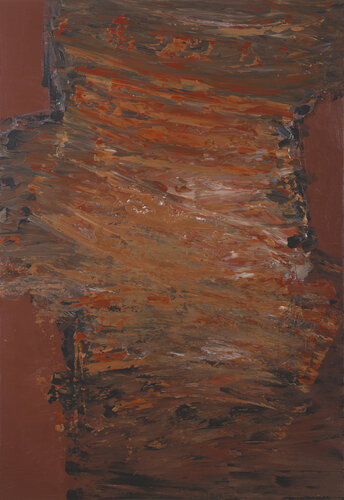 Fiery Strata - 2401 by Klara Gunnlaugsdottir, Painting for Sale on Select