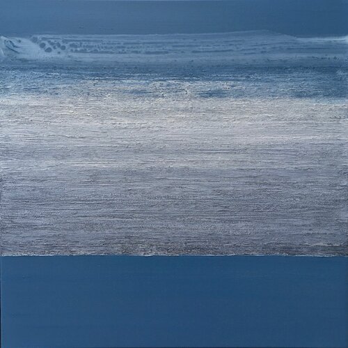 Blue-Gray Calm no. 2022 by Klara Gunnlaugsdottir, Painting for Sale on Select