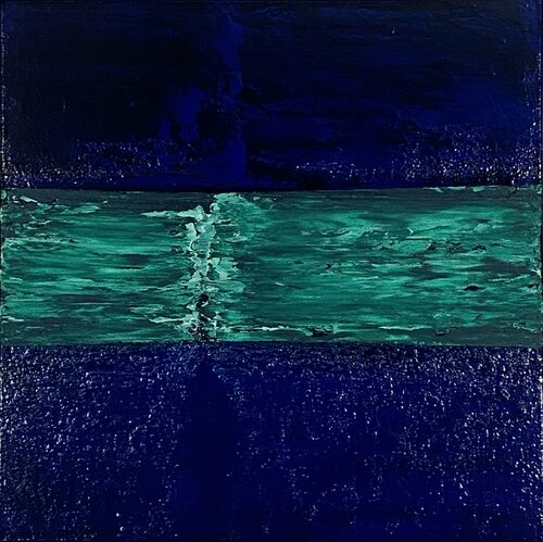Blue-Green  #2078 by Klara Gunnlaugsdottir, Painting for Sale on Select