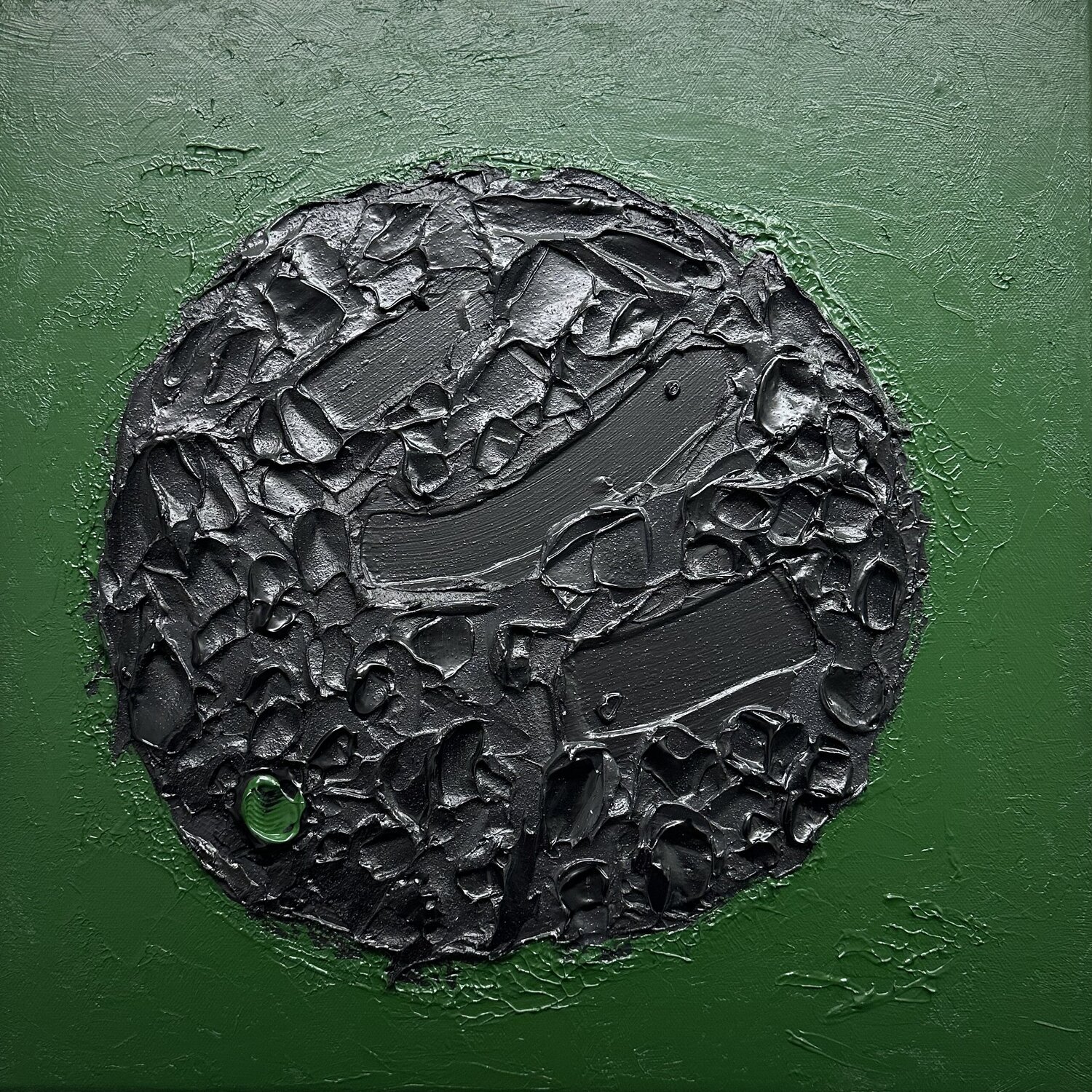 Black Lava  no. 2415 Klara Gunnlaugsdottir Original painting for sale
